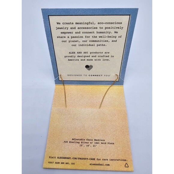 NEW w/ Tags Alex and Ani Wonder Woman Necklace 14k Gold Plate MSRP: $88 - Picture 4 of 4